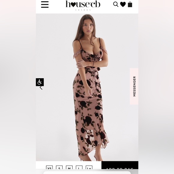 GRACIELA 
DUSTY PINK DEVORE TOP and IMAAN 
DUSTY PINK DEVORE MAXI SKIRT - Picture 5 of 7